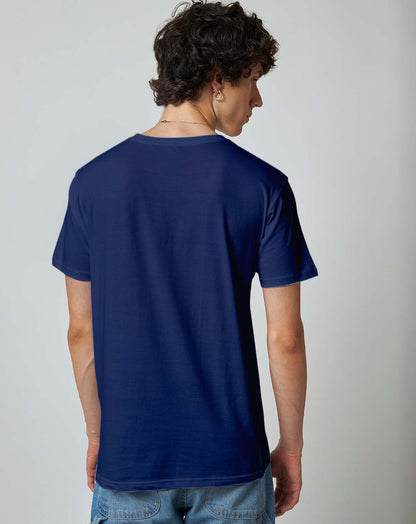 Navy Blue Plain T-shirt