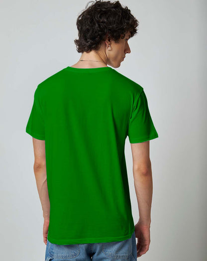 Parrot Green Plain T-shirt