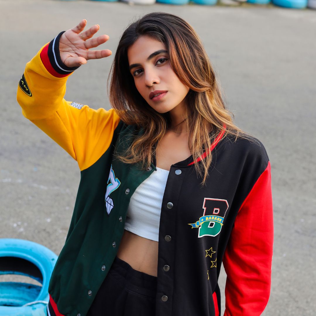 Multicolor Badass Varsity Jacket