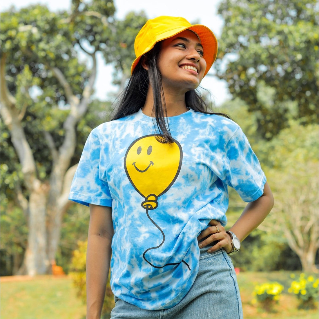 Balloon Tie Dye T Shirt women - Mydesignation