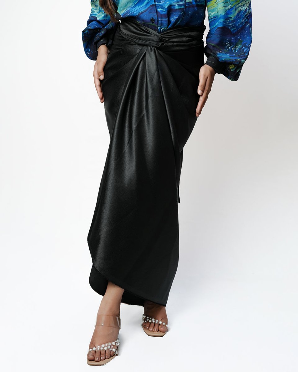 Black Wrap Skirt - Mydesignation