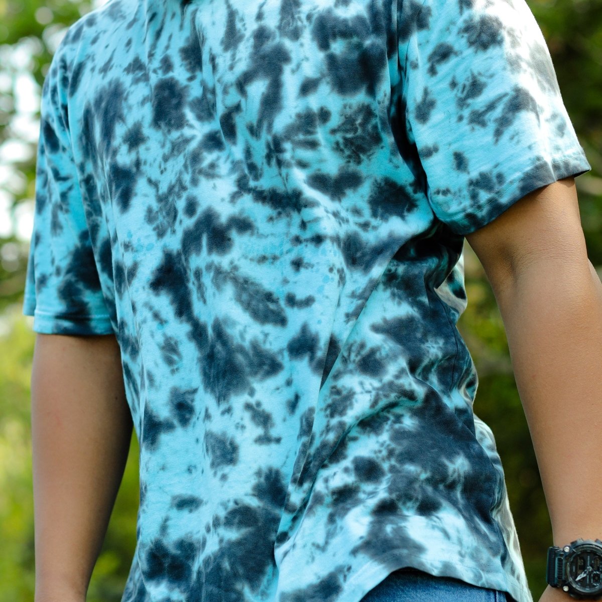 Blue Tie-dye for Men - Mydesignation