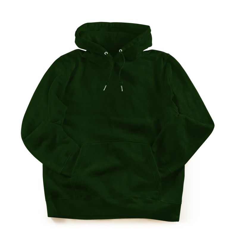 Bottle Green Basic Hoodie - Unisex Hooded Sweatshirt - Mydesignation