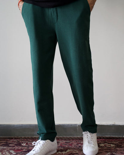 Bottle Green Everyday Pants - Premium Cotton - Mydesignation