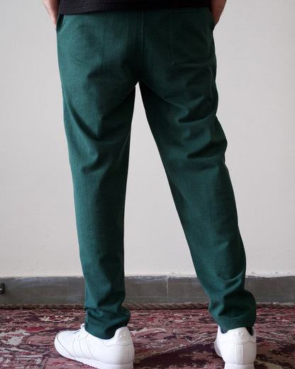 Bottle Green Everyday Pants - Premium Cotton - Mydesignation