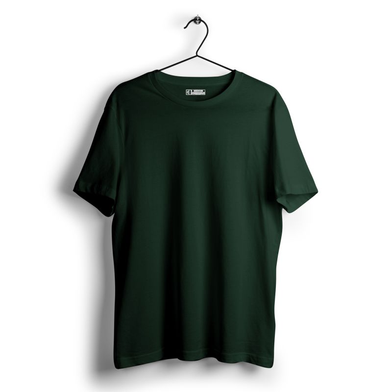 Bottle Green plain T - shirt - Mydesignation