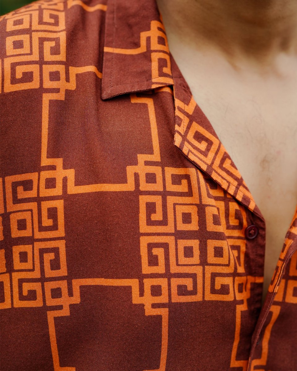 Brown Waffle Shirt - Mydesignation