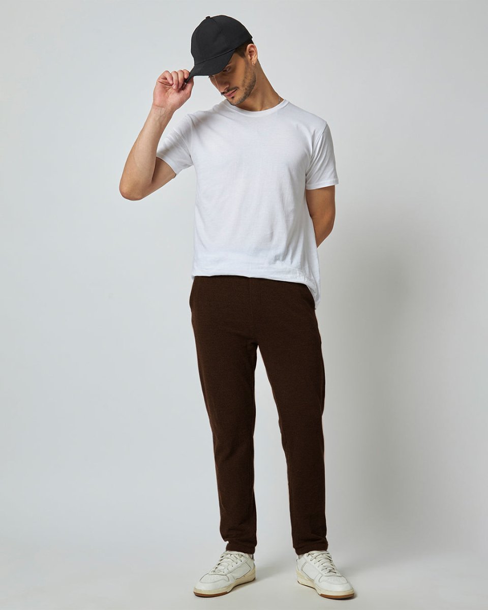 Coffee Brown Everyday Pants - Premium Cotton - Mydesignation