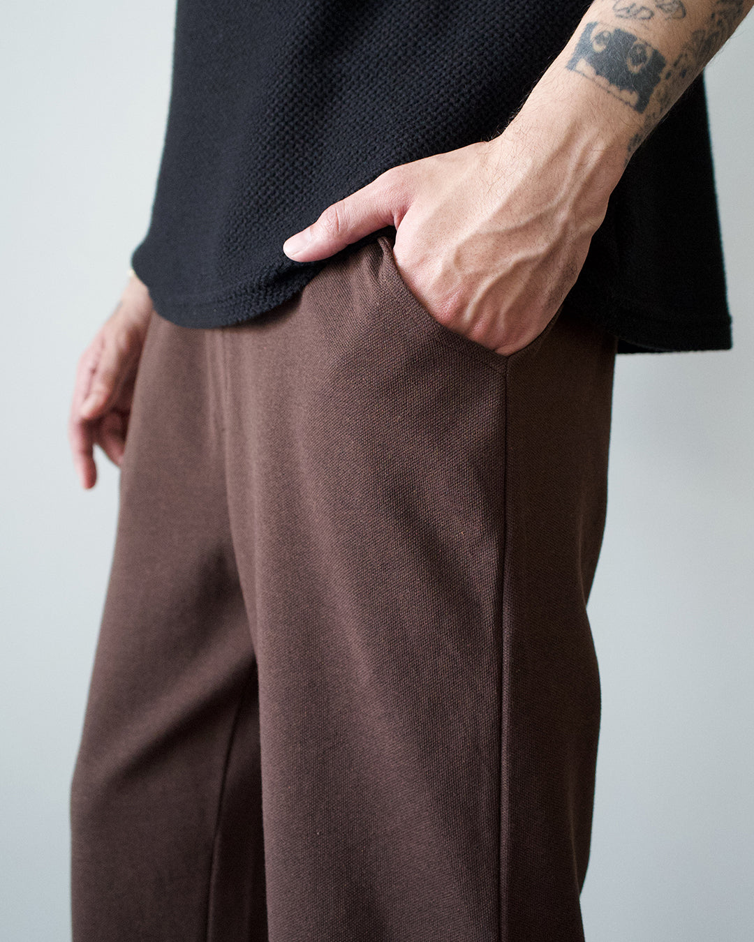 Coffee Brown Everyday Pants - Premium Cotton