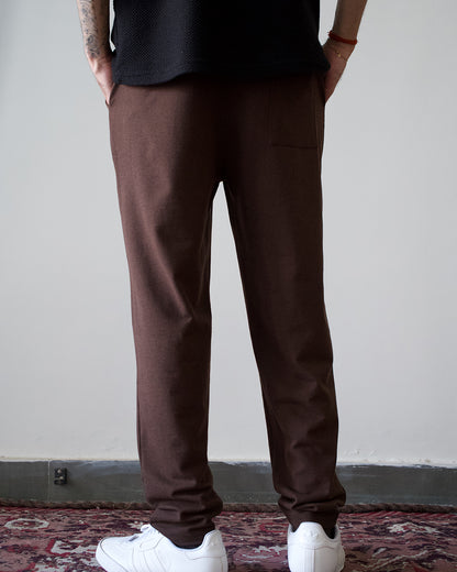 Coffee Brown Everyday Pants - Premium Cotton