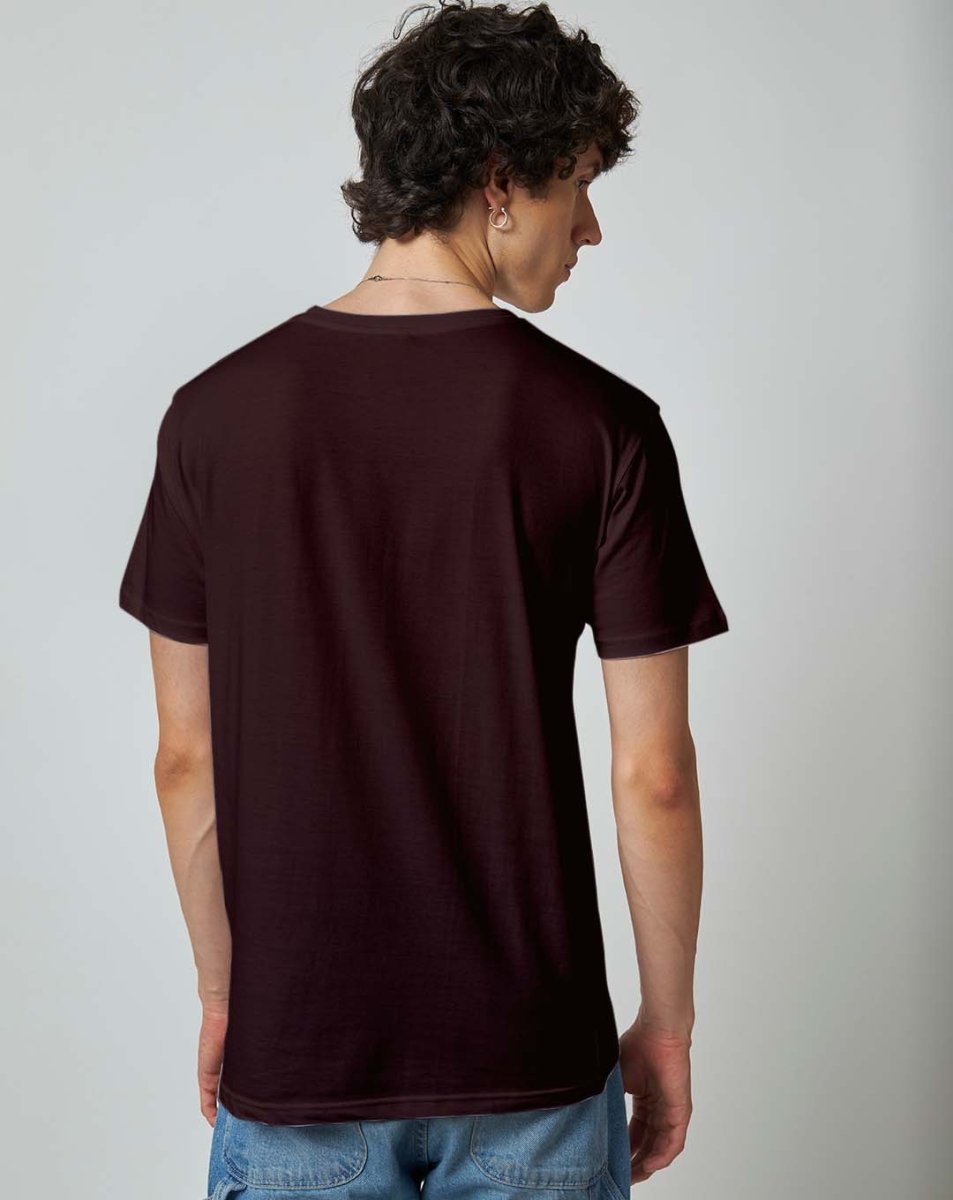 Coffee Brown Plain T-shirt - Mydesignation