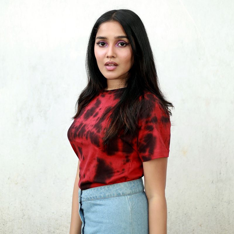 Crimson Tie Dye T-Shirt Girls