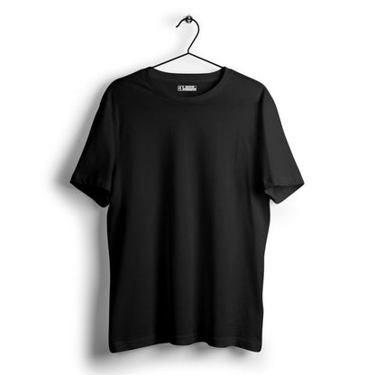 Crisp Black Plain T - shirt - Mydesignation