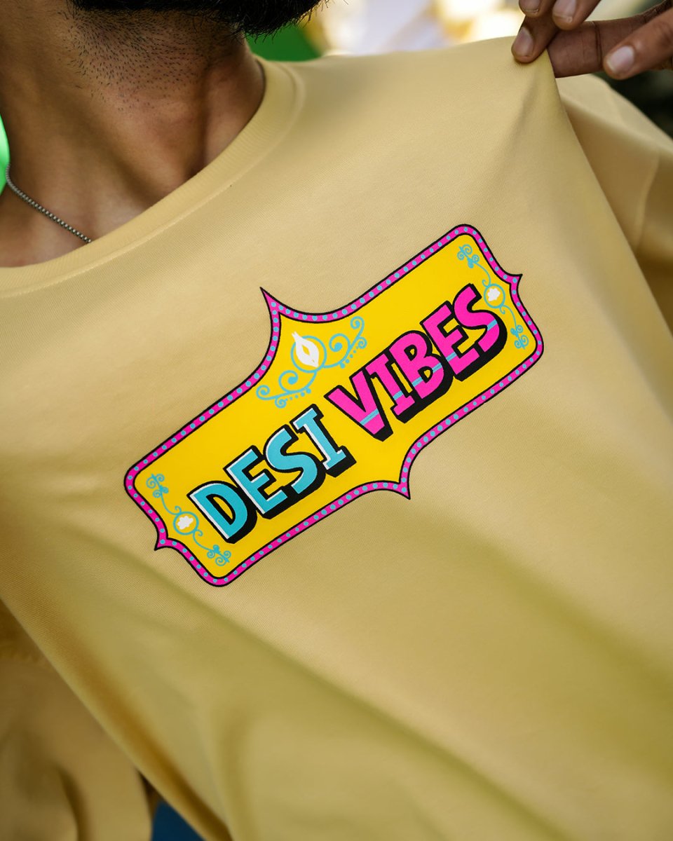 Desi Vibes Oversized T-shirt - Mydesignation