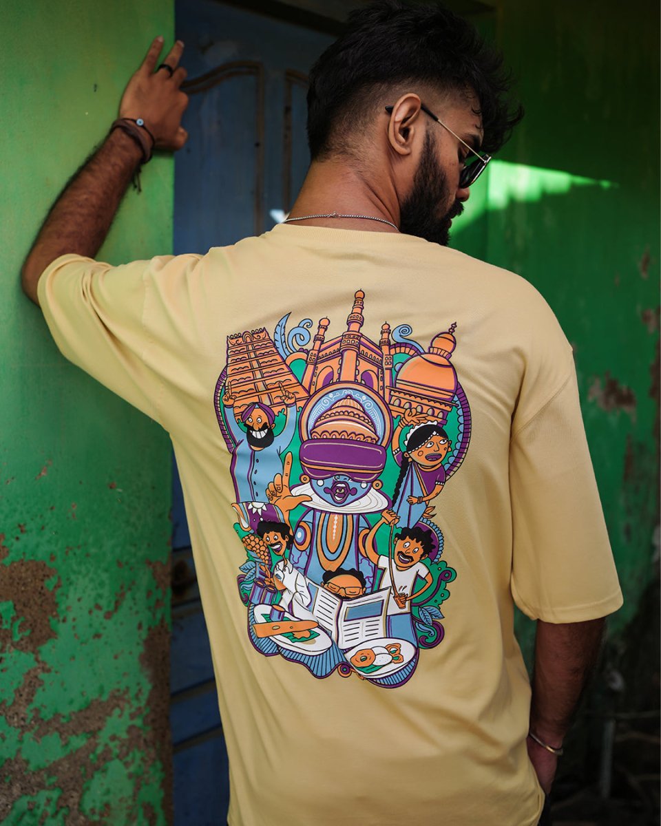 Desi Vibes Oversized T-shirt - Mydesignation