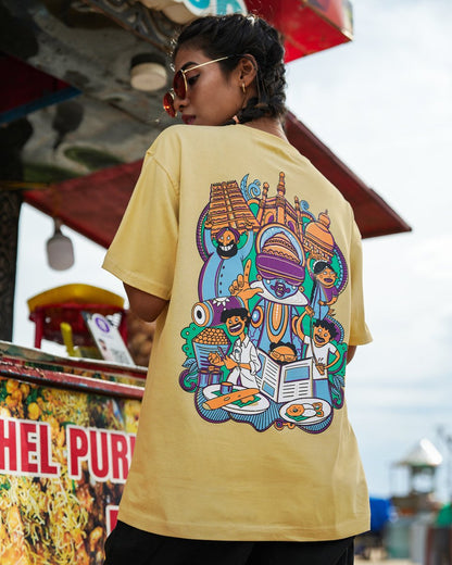 Desi Vibes Oversized Tee - Mydesignation