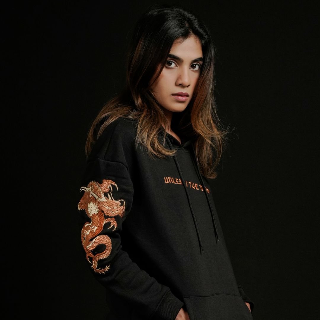 Dragon Hoodie - Embroidered for Women - Mydesignation