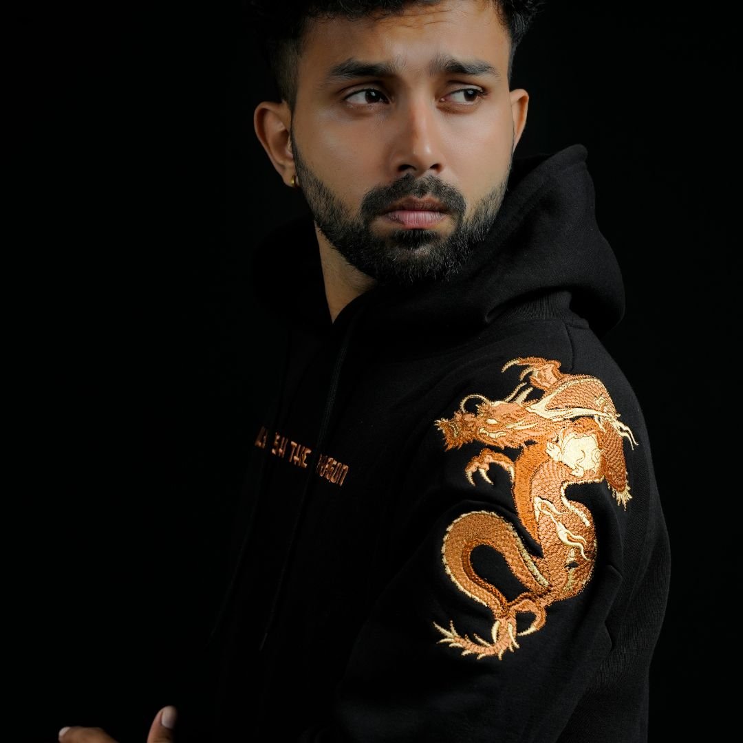 Dragon Hoodie - Embroidered for Men