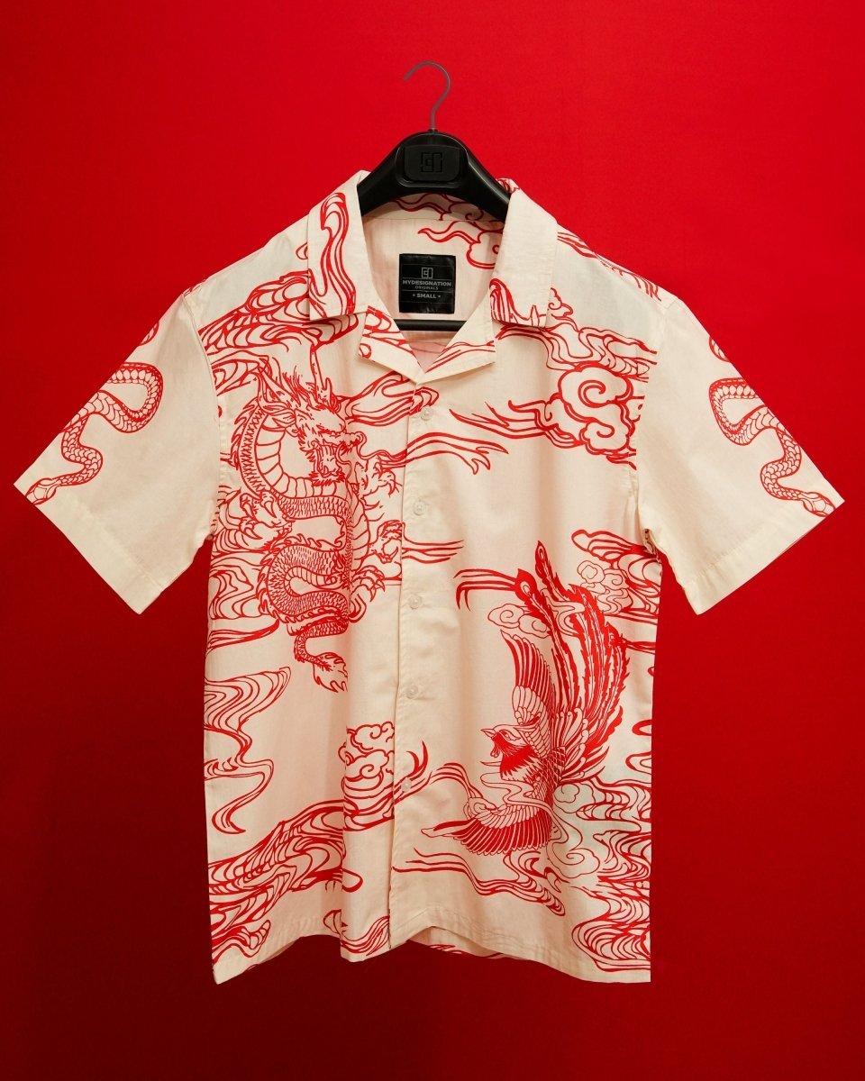 Dragon Printed shirt | Cotton Poplin - Mydesignation