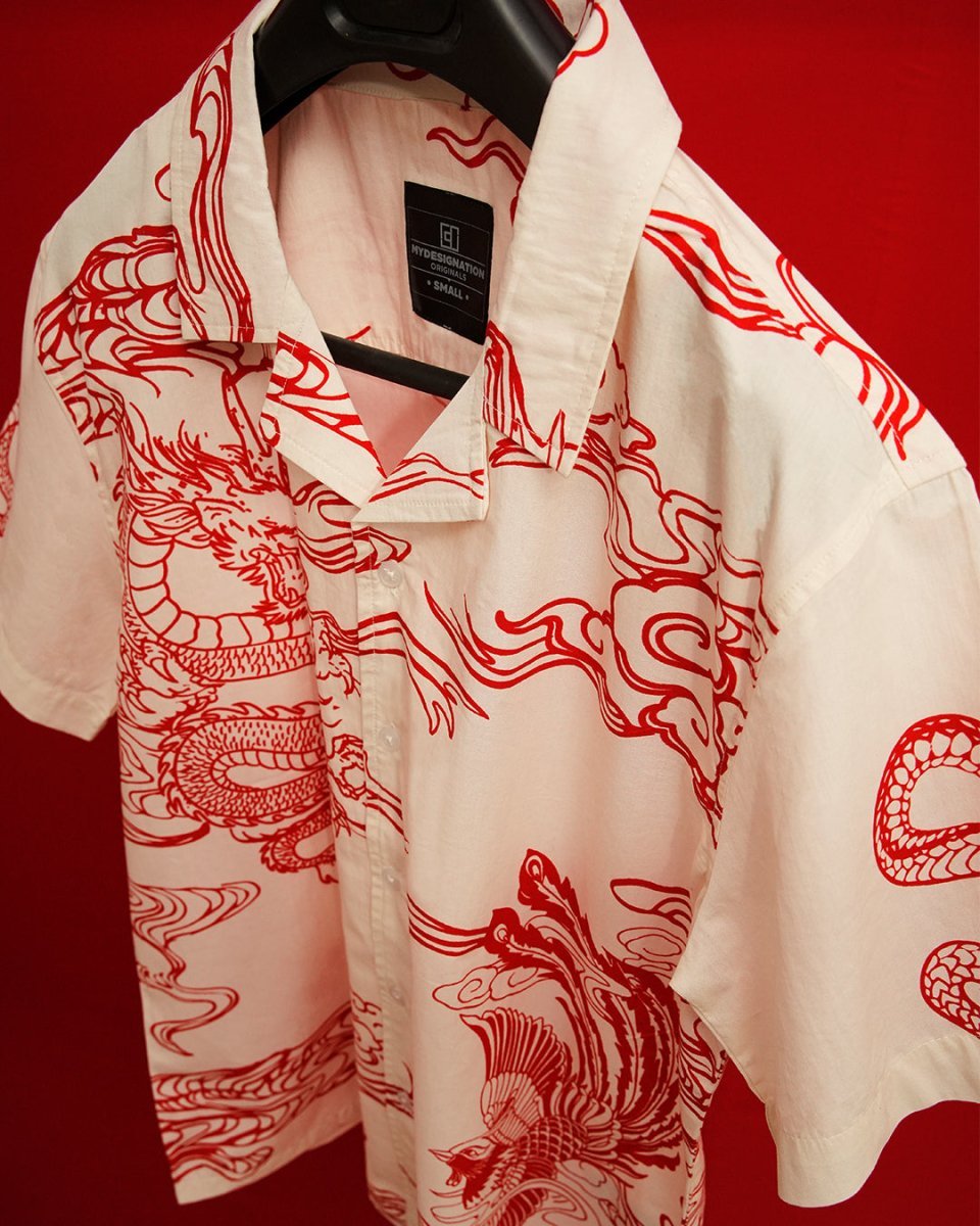 Dragon Printed shirt | Cotton Poplin - Mydesignation