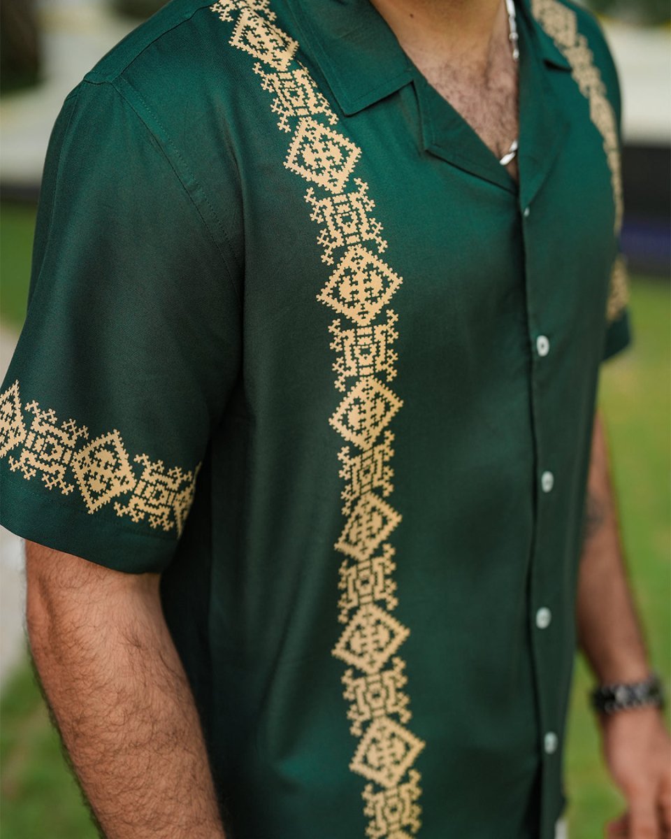 Green Panel - Dhothi Classic Combo - Mydesignation