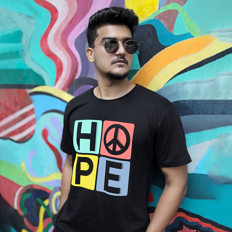 Hope Print Trendy T-Shirt