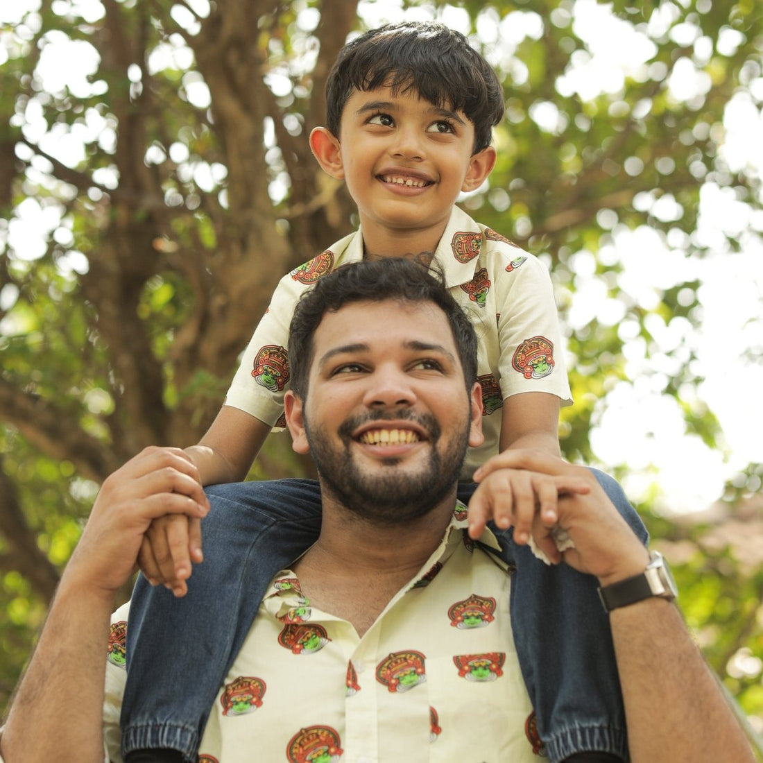 Kathakali Combo Shirt Father and Son