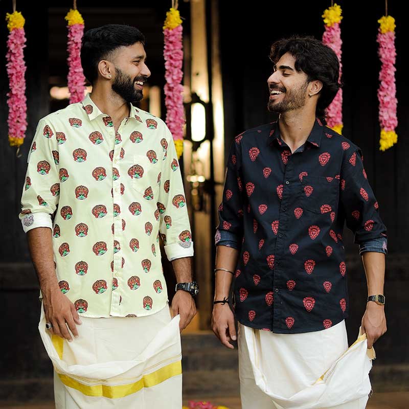 Kathakali Theyyam Combo Shirts for Men
