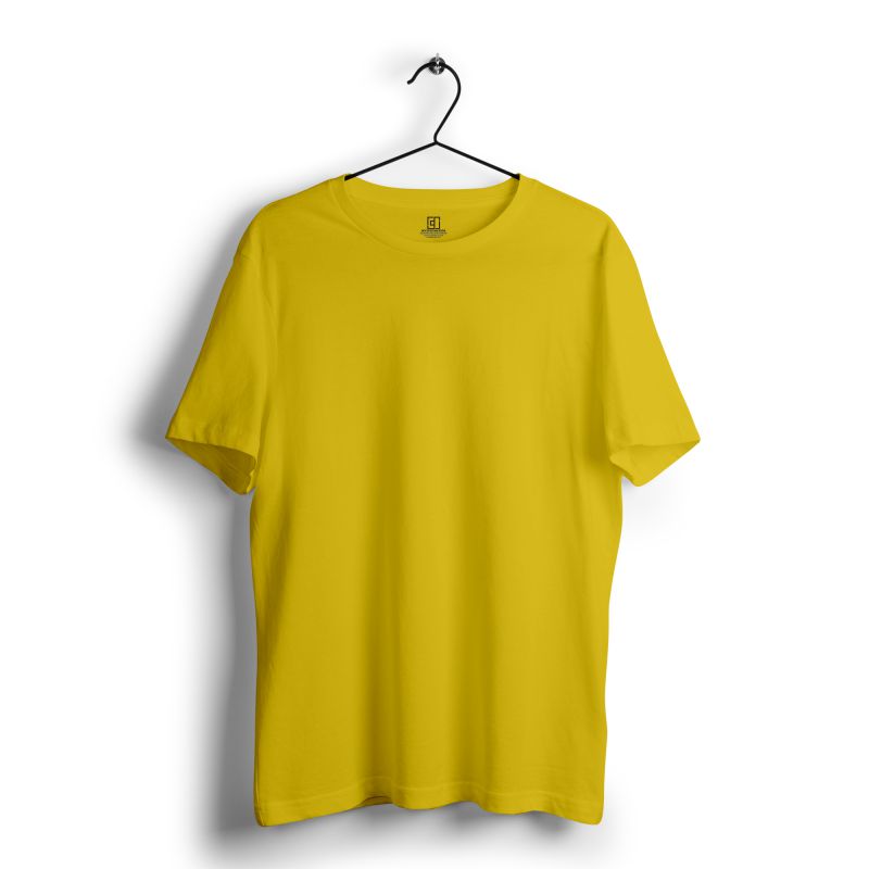 Lemon Yellow Plain T - shirt - Mydesignation