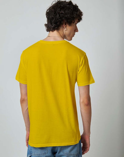 Lemon Yellow Plain T-shirt - Mydesignation