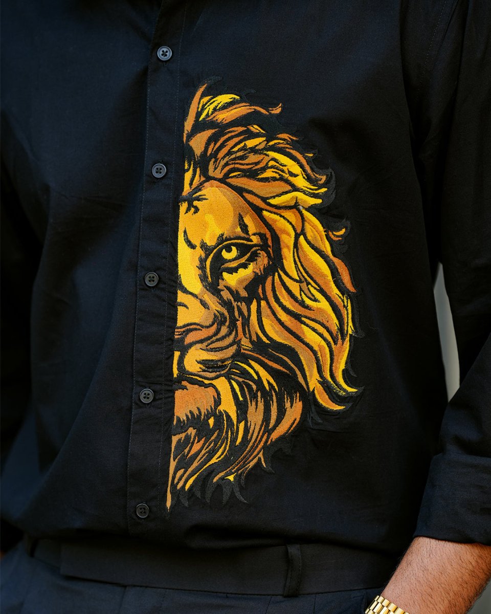 Lion Embroidered - Mydesignation