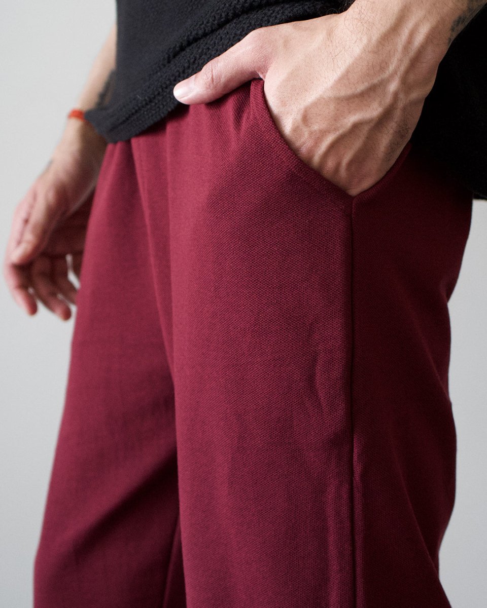 Maroon Everyday Pants - Premium Cotton - Mydesignation