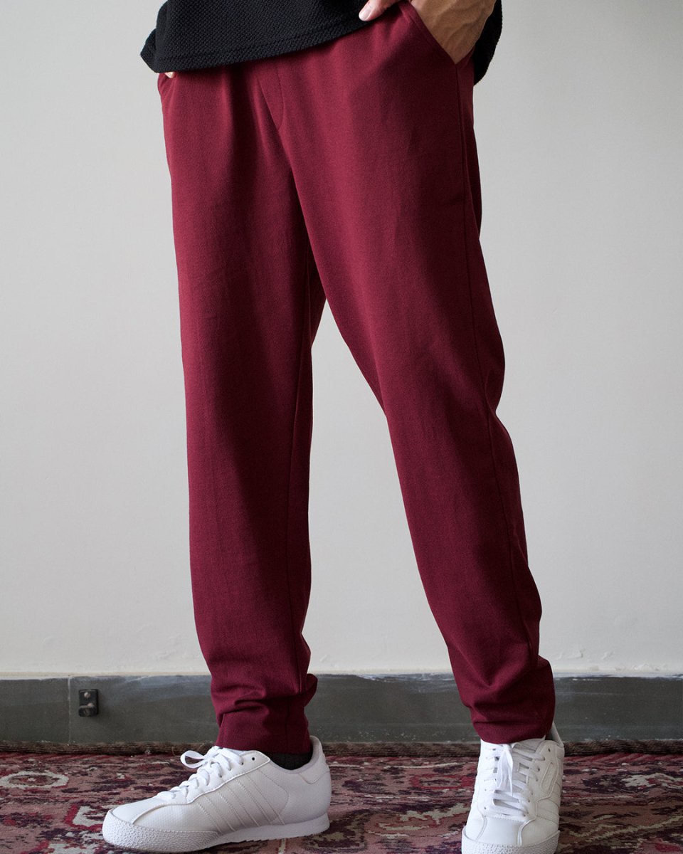 Maroon Everyday Pants - Premium Cotton - Mydesignation