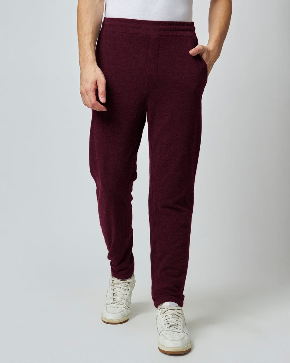 Maroon Everyday Pants - Premium Cotton - Mydesignation