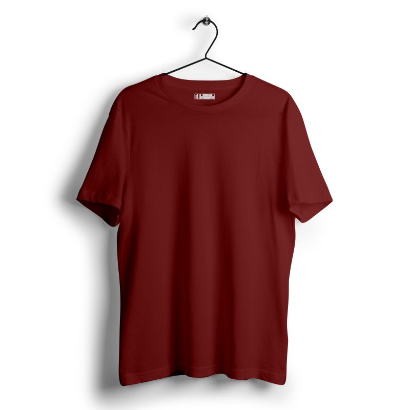 Maroon Plain T - shirt - Mydesignation