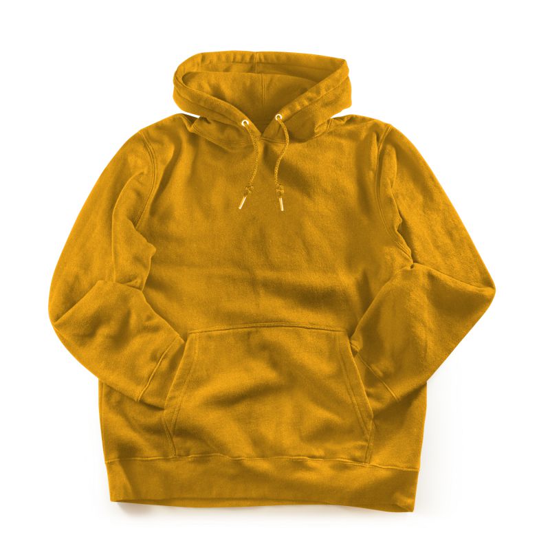 Mustard Yellow Hoodie - Unisex Hooded Sweatshirt - Mydesignation