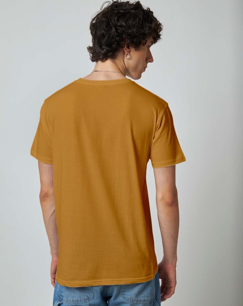 Mustard Yellow Plain Tshirt - Unisex Comfort Fit - Mydesignation