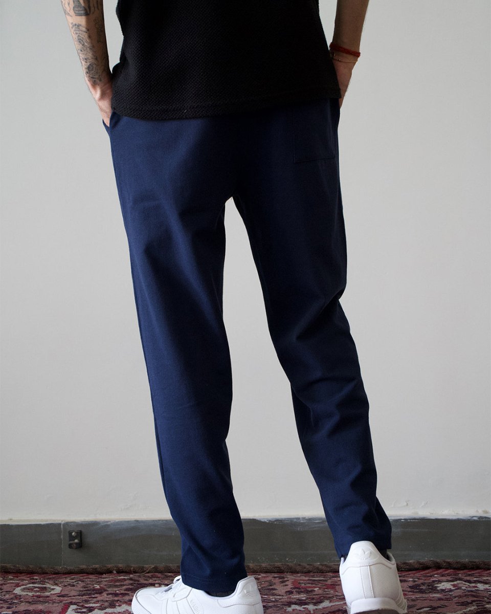 Navy Blue Everyday Pants - Premium Cotton - Mydesignation