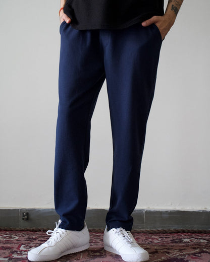 Navy Blue Everyday Pants - Premium Cotton - Mydesignation