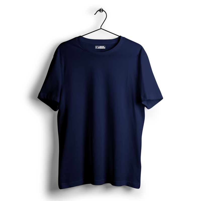Navy Blue Plain T - shirt - Mydesignation