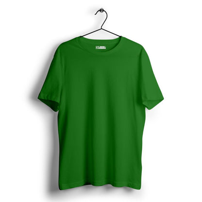 Parrot Green Plain T - shirt - Mydesignation