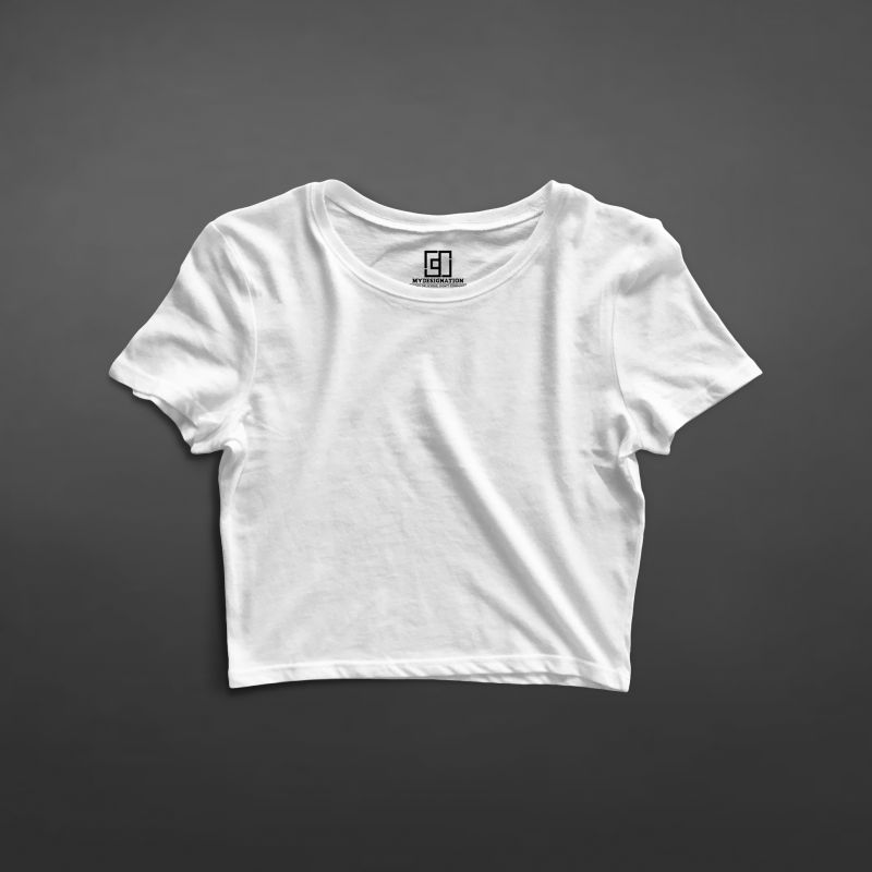 Peaceful White Crop Top for Women