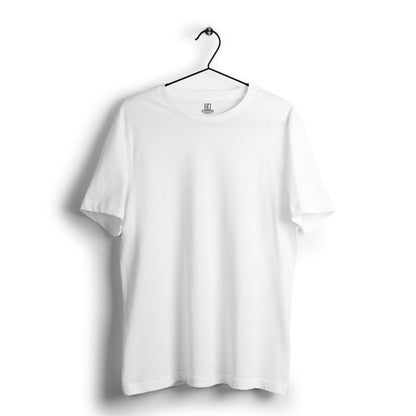 Peaceful White Plain Tshirt - Unisex Comfort Fit - Mydesignation