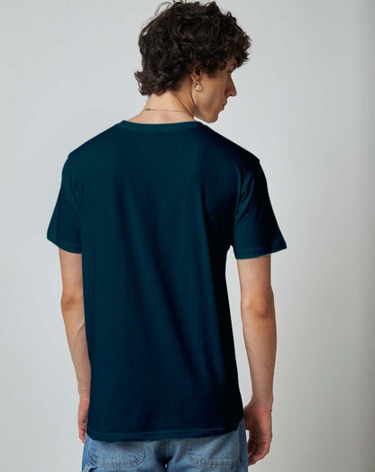 Petrol Blue Plain T-shirt - Mydesignation