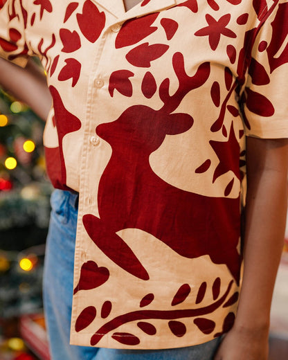 Reindeer printed shirt - Mydesignation