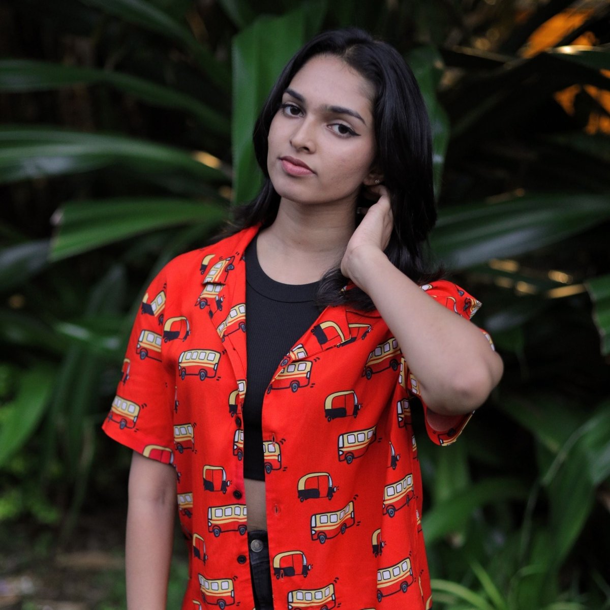 Rickshaw Pattern Shirt – Women Regular Fit