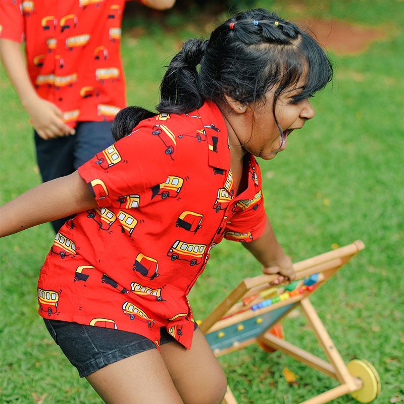 Rickshaw Pattern Kids (Girl) Shirt - Mydesignation