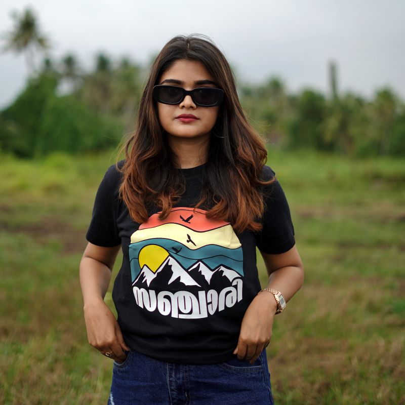 Sanchari T-Shirt (Women) - Glow in Dark Print 