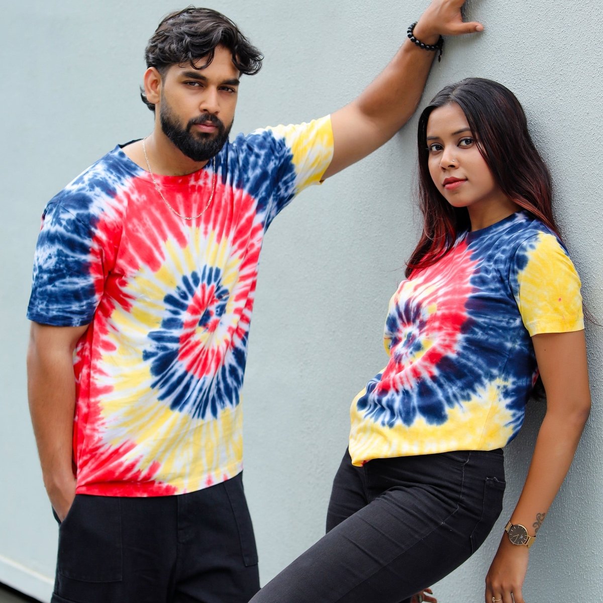 Spiral Multicolor Tie Dye T Shirt- Mydesignation