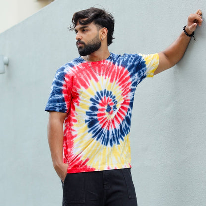 Spiral Multicolor Tie Dye T Shirt- Mydesignation